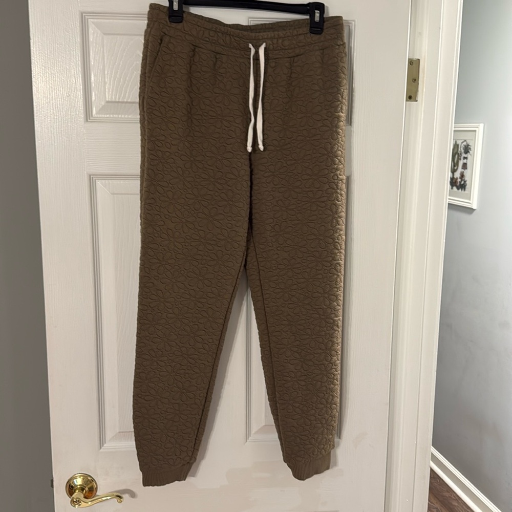 Madewell quilted sweatpants with pockets